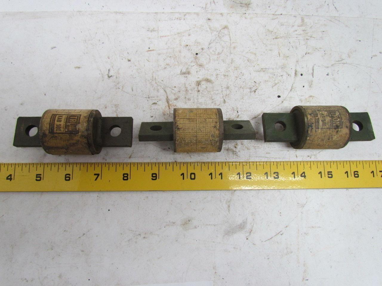 Buss Tron KAB 500 Rectifier Fuse Lot of 3