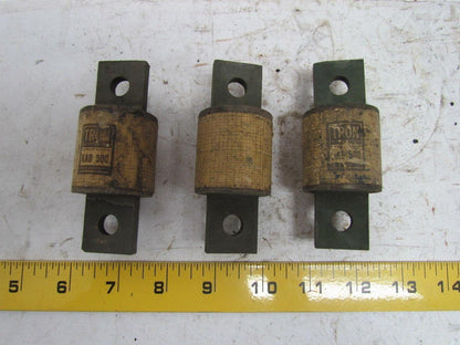 Buss Tron KAB 500 Rectifier Fuse Lot of 3