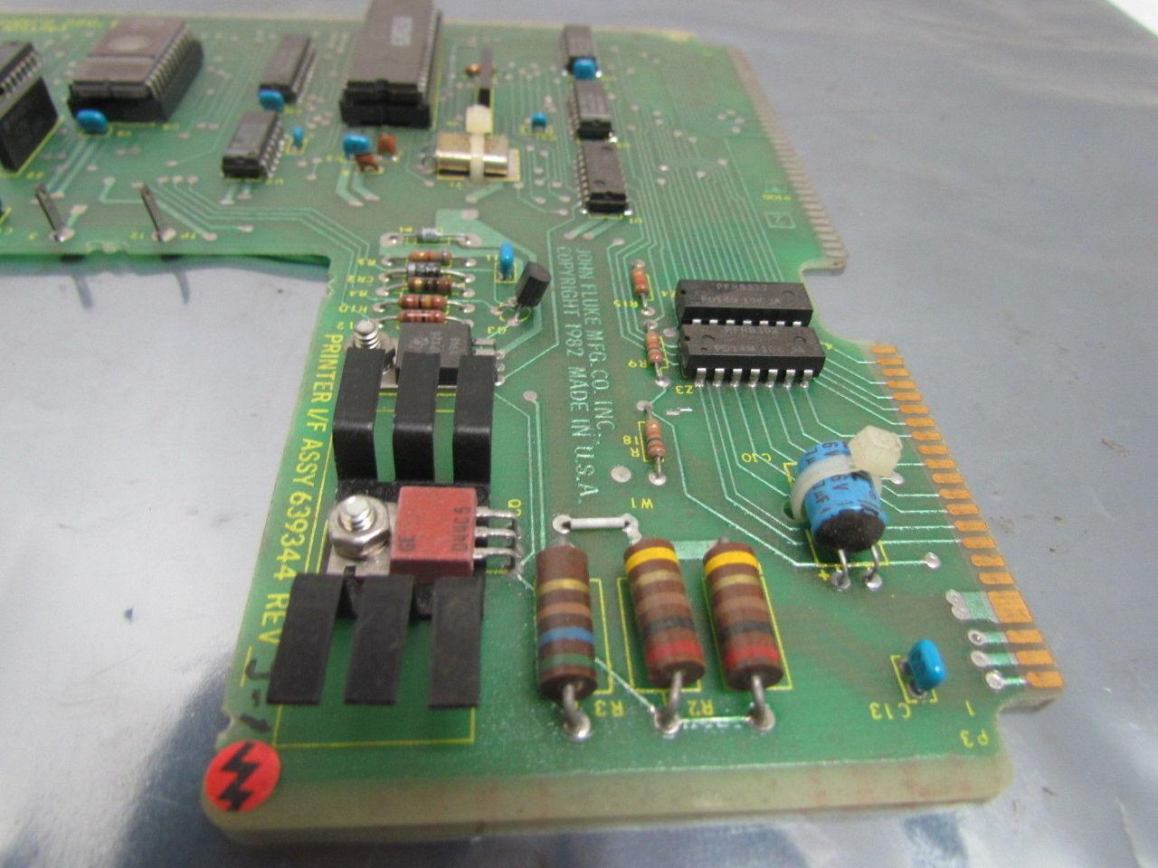 Fluke 639344 Rev J Printer I/F Assy Board
