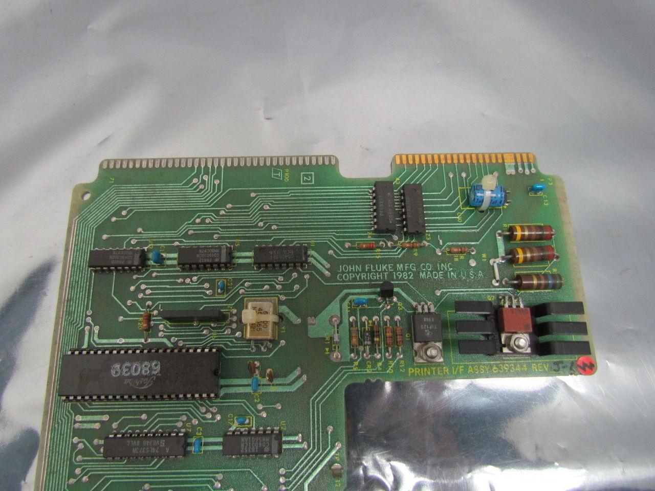 Fluke 639344 Rev J Printer I/F Assy Board