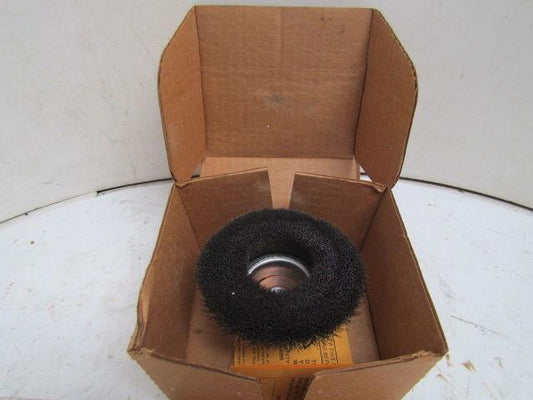 Osborn 4213-S-40 3-1/2" Crimped Wire Cup Brush 5/8"-11 Arbor Hole Carbon Steel