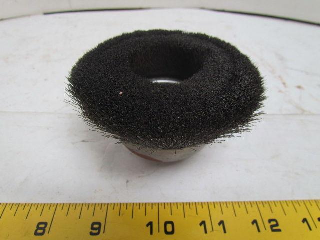Osborn 4213-S-40 3-1/2" Crimped Wire Cup Brush 5/8"-11 Arbor Hole Carbon Steel