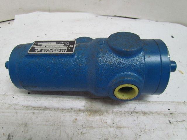 Allweiler AG DSD23M-E-W142 L.58194/02 Valve 1/2-3/4" NPT Ports Pressure Relief
