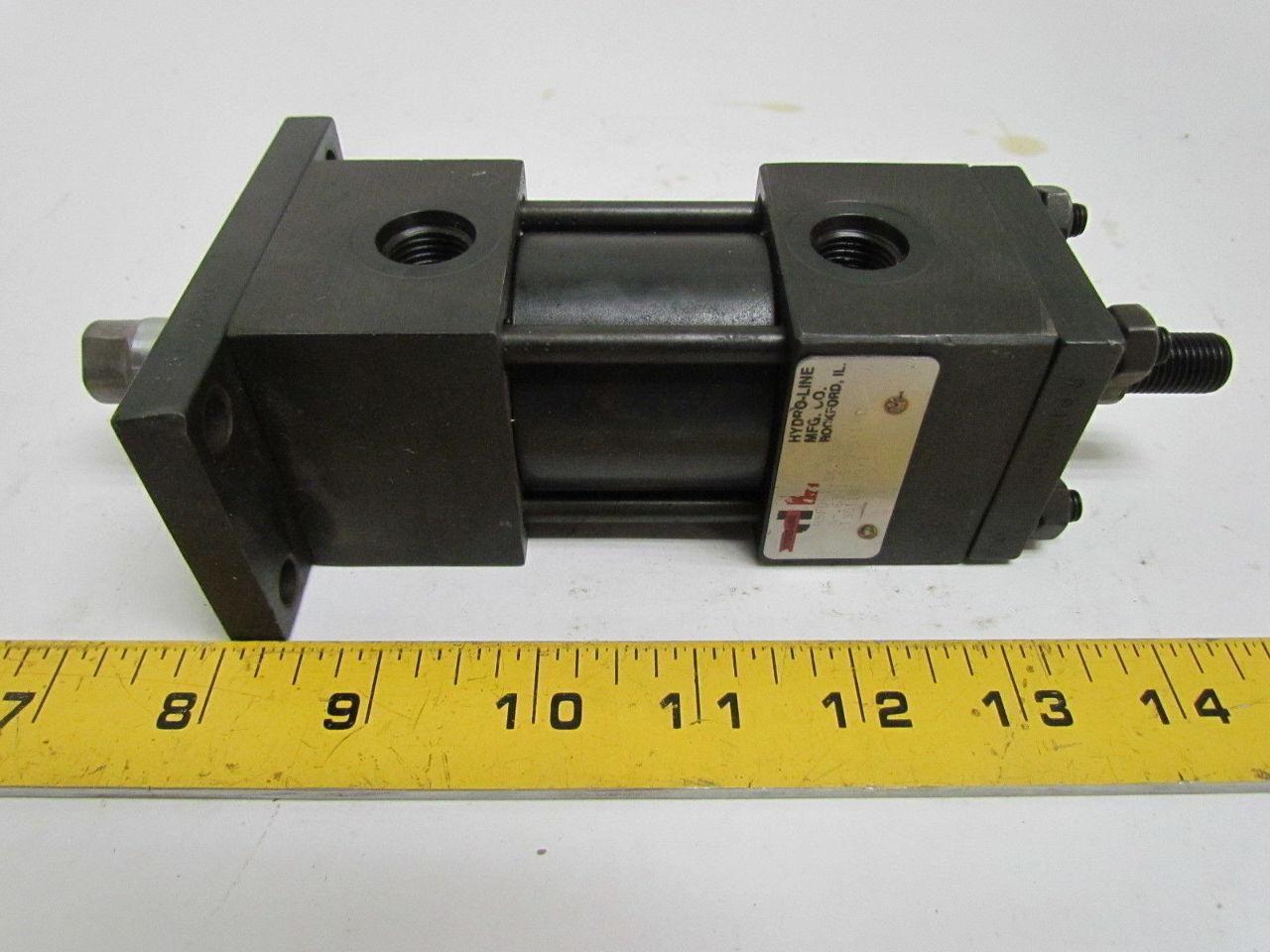 Hydro-Line R5FD-1.5 Pneumatic Air Cylinder 1-1/2" Bore 1/2" Stroke Double Rod