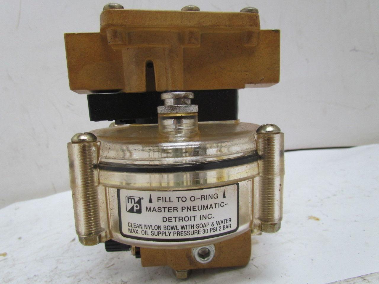 MP Master Pneumatic-Detroit A64041 1/2" NPTF Single Point Lubricator New