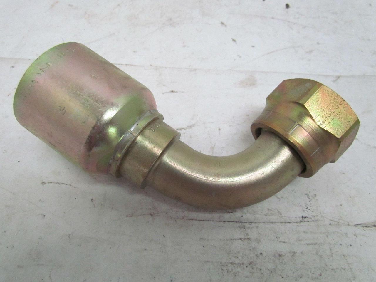 Parker Hydraulics 1J971-16-16 #16 Female Seal-Lok 1" ID Hose Fitting Crimp Elbow