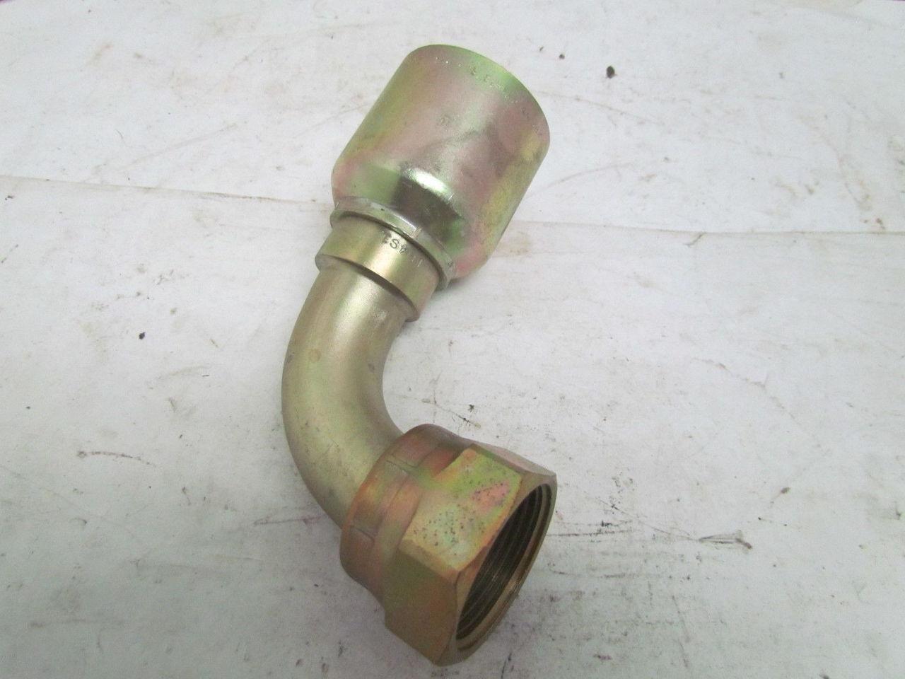 Parker Hydraulics 1J971-16-16 #16 Female Seal-Lok 1" ID Hose Fitting Crimp Elbow