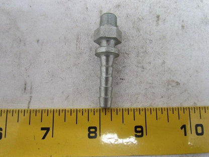 Boss Style Fitting Male 1/8"NPT x 1/4" Hose Barb Zinc Plated Steel Lot of 33