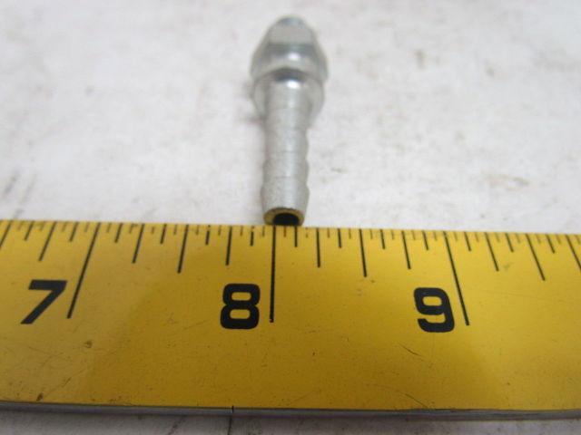 Boss Style Fitting Male 1/8"NPT x 1/4" Hose Barb Zinc Plated Steel Lot of 33
