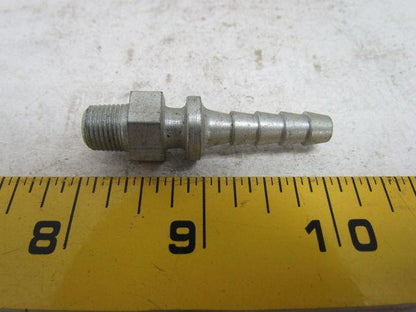 Boss Style Fitting Male 1/8"NPT x 1/4" Hose Barb Zinc Plated Steel Lot of 33