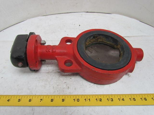 Lunkenheimer Fig 5537 4" Wafer Style Butterfly Valve Bronze Disc 200 WOG