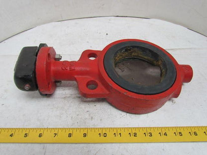 Lunkenheimer Fig 5537 4" Wafer Style Butterfly Valve Bronze Disc 200 WOG