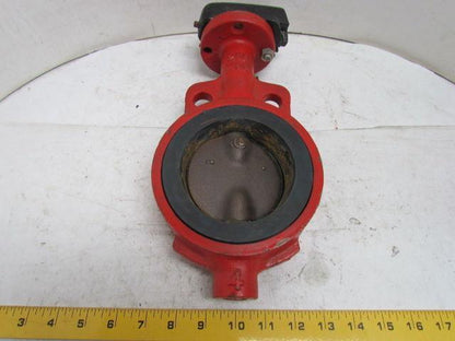 Lunkenheimer Fig 5537 4" Wafer Style Butterfly Valve Bronze Disc 200 WOG