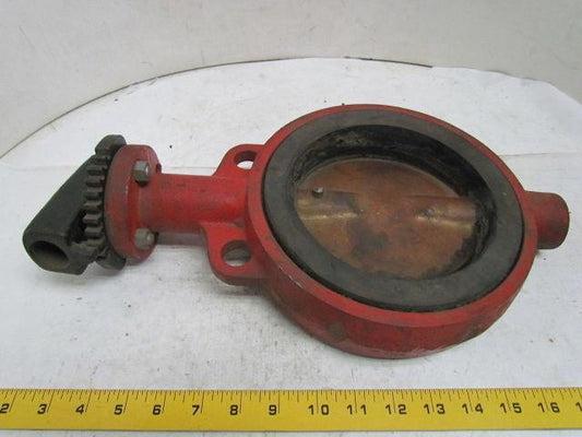 Lunkenheimer Fig 5537-NH 6" Wafer Style Butterfly Valve Bronze Disc 200 WOG