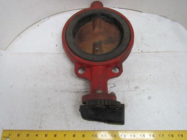 Lunkenheimer Fig 5537-NH 6" Wafer Style Butterfly Valve Bronze Disc 200 WOG