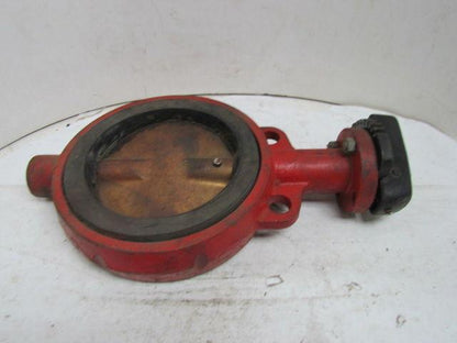 Lunkenheimer Fig 5537-NH 6" Wafer Style Butterfly Valve Bronze Disc 200 WOG