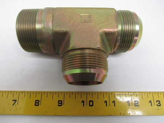Parker Triple-Lok 24 RTX-S #24 Male JIC by 1-1/2" Male NPT Run TEE