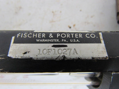 Fischer & Porter Co Flowmeter 6-58 GPM Liquid SP.GR.1.0 For 1-1/4" Pipe 10"OAL