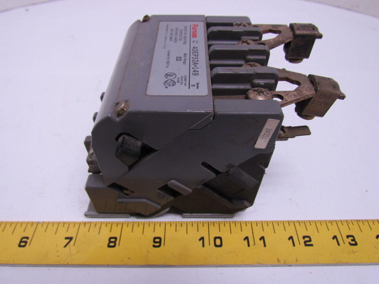 Furnas 40EP32A*149 Resistive Heating Contactor 53 Amp 120V Coil Contact Kit