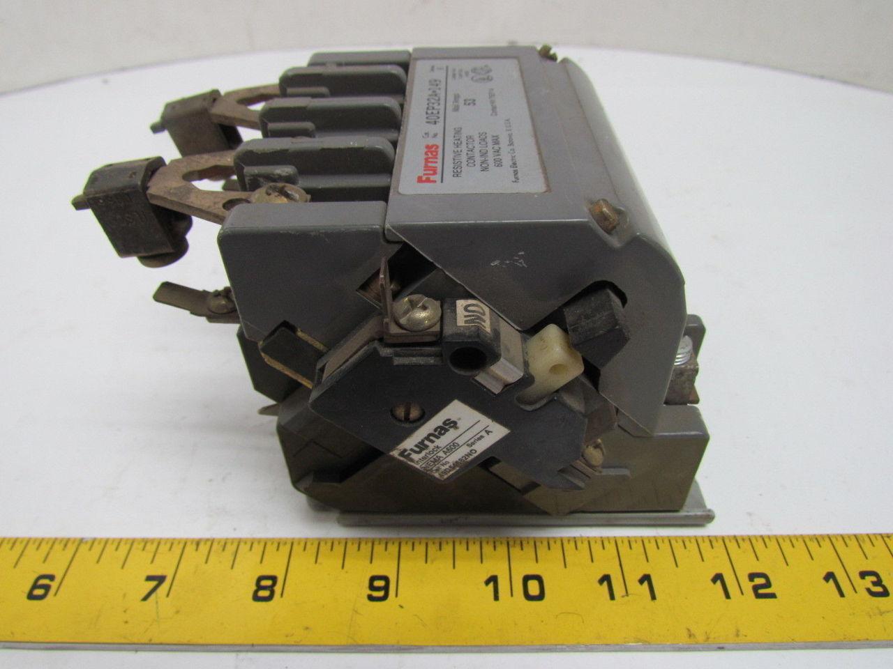 Furnas 40EP32A*149 Resistive Heating Contactor 53 Amp 120V Coil Contact Kit