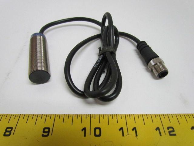 Telemecanique XS1M18PAS40LD Proximity Switch w/Micro Pigtail Connector 12-24V