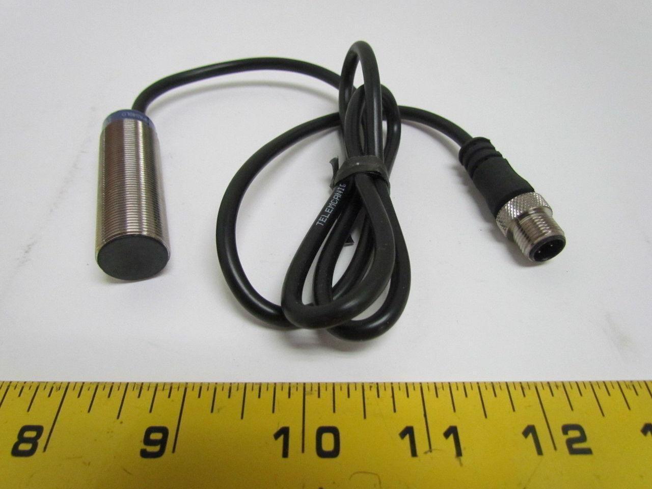 Telemecanique XS1M18PAS40LD Proximity Switch w/Micro Pigtail Connector 12-24V