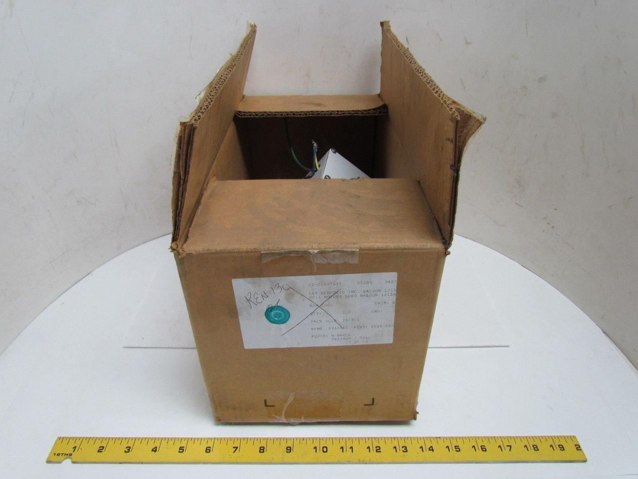 Baldor 2416C Industrial Motor 115V 1PH 18.6 RPM Gear Reducer Gearmotor 90:1