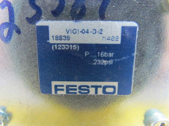 Festo 18839 Sub-Base Connector/Manifold Block ISO 5599-2 NEW VIGI-04-D-2