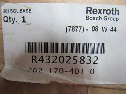 Rexroth Bosch R432025832 ISO 261 Single Base 3/8" and 1/8" NPT Ports NIB