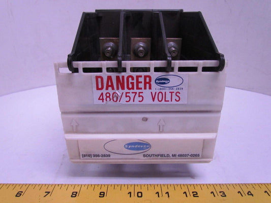 SP-336 480/575Volt Power Block 3/16" Thick by 1"Wide Copper Buss Bars 3/8" Bolts