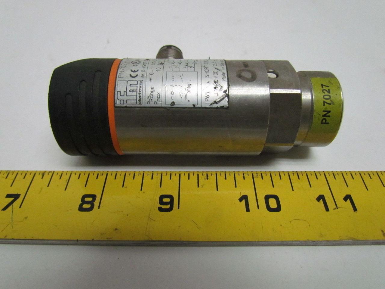 IFM Efector PN7027 D-45127 Electronic Pressure Monitor G 1/4" Port