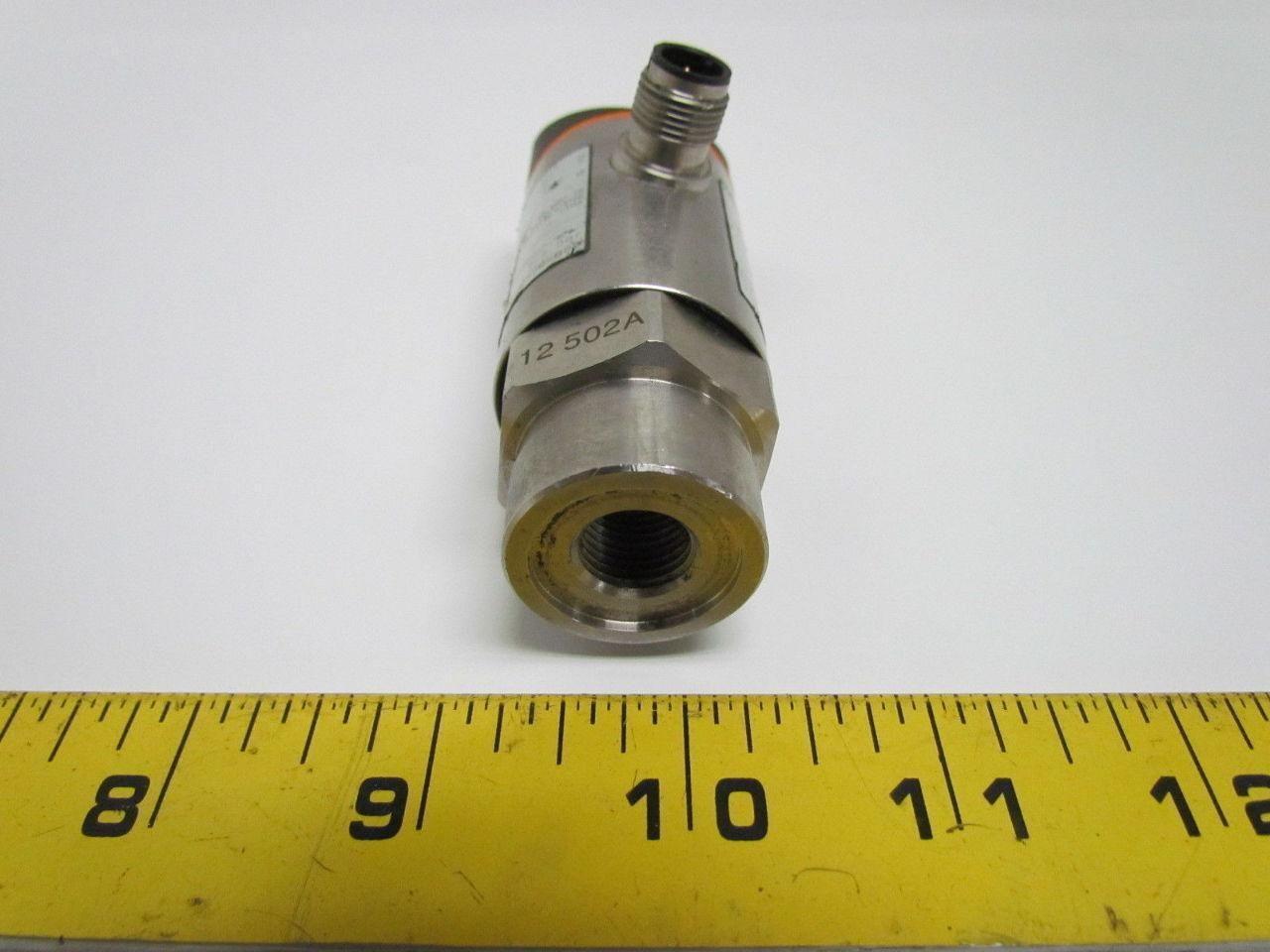 IFM Efector PB5026 D-4S127 Electronic Pressure Sensor G 1/4" Port 18-30 VDC