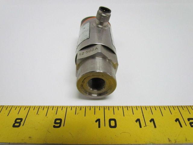 IFM Efector PB5026 D-4S127 Electronic Pressure Sensor G 1/4" Port 18-30 VDC