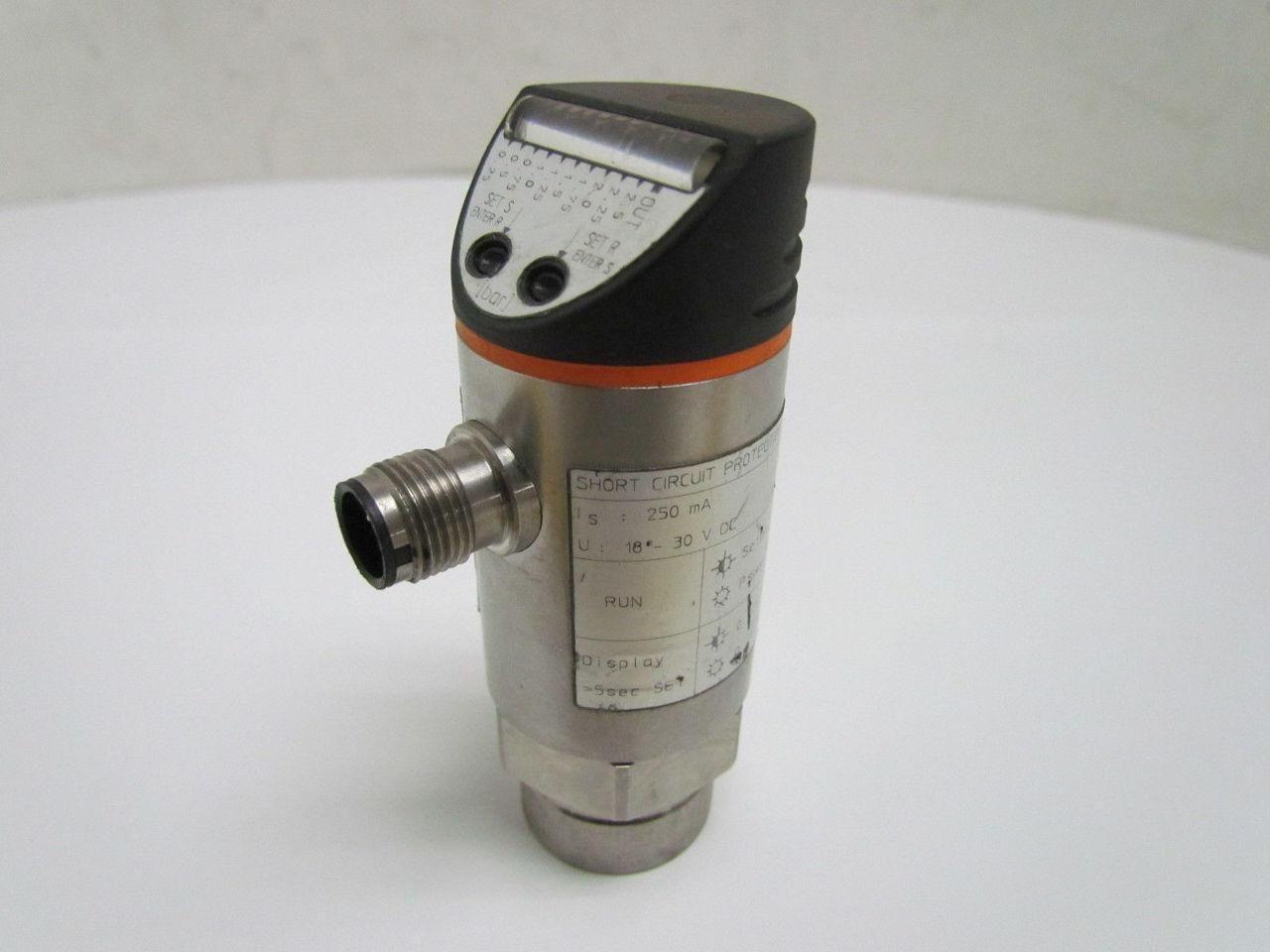 IFM Efector PB5026 D-4S127 Electronic Pressure Sensor G 1/4" Port 18-30 VDC