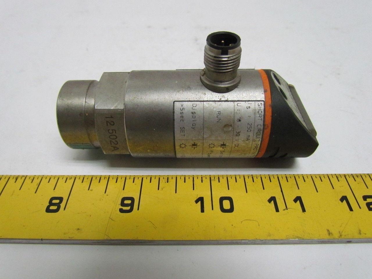 IFM Efector PB5022 D-45127 Electronic Pressure Sensor G 1/4" Port 18-30 VDC