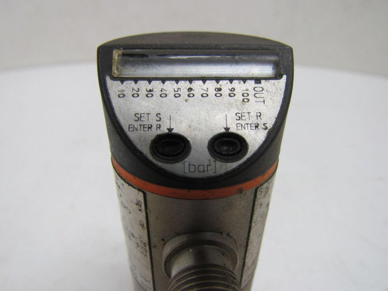 IFM Efector PB5022 D-45127 Electronic Pressure Sensor G 1/4" Port 18-30 VDC