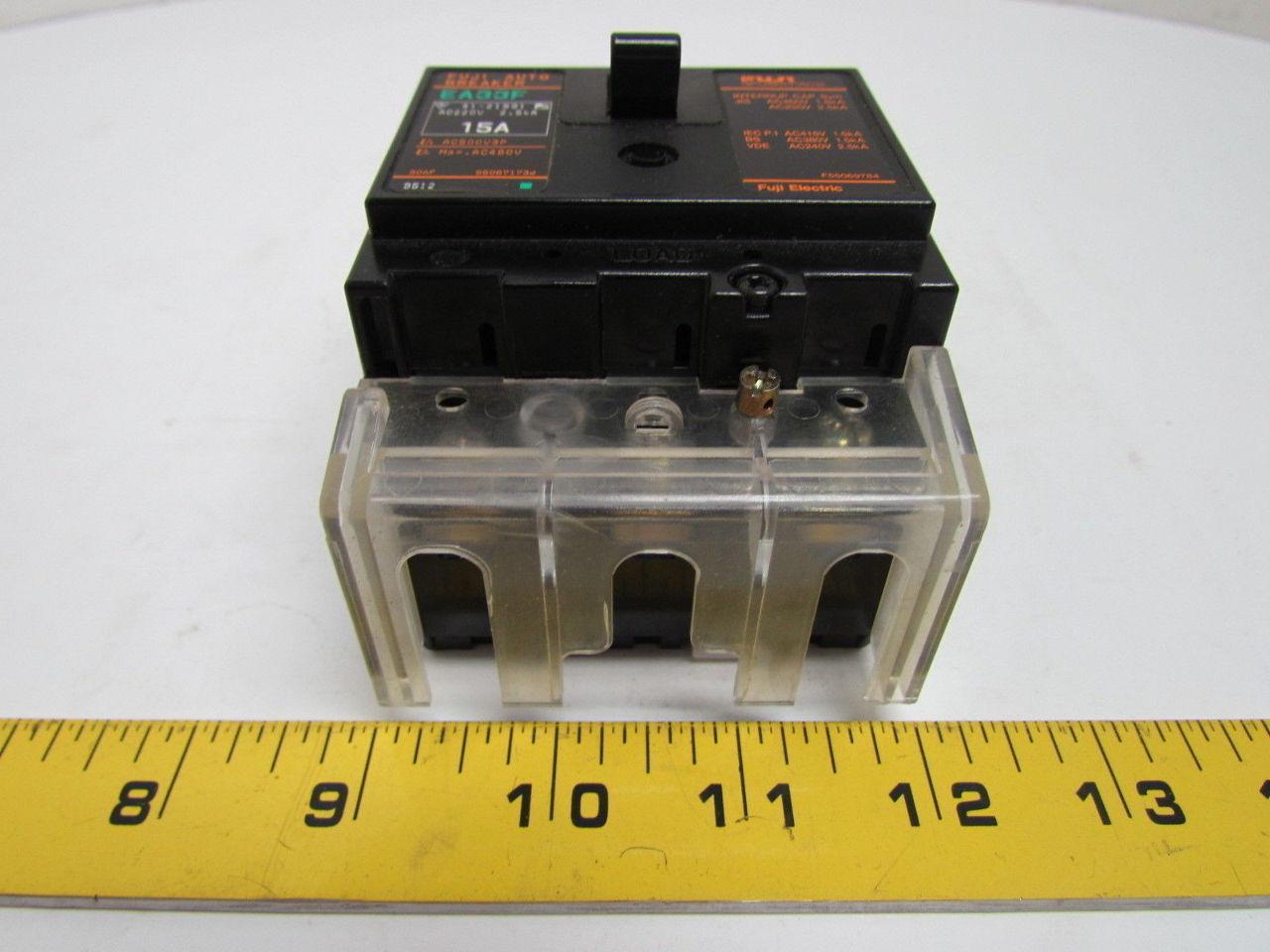 Fuji Electric EA33F Auto Circuit Breaker 15 A