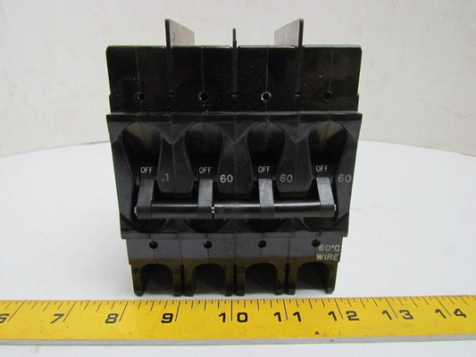 Airpax 209 LK-54 406-3113 Circuit Breaker 4 Pole 240 VAC 60 Amp