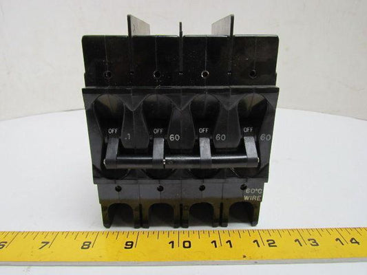 Airpax 209 LK-54 406-3113 Circuit Breaker 4 Pole 240 VAC 60 Amp