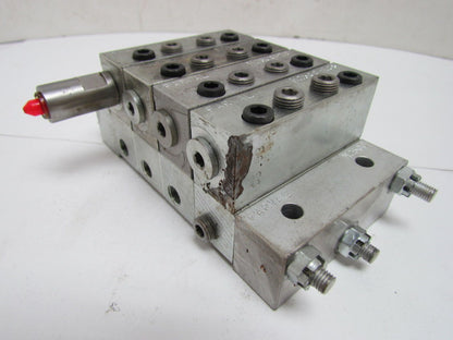Farval M2500B 4-Section Divider Valve Manifold Assembly M2500-20T, 10T, 10S