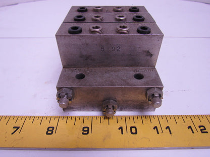 Farval M2500 3-Section Divider Valve Assembly M2500-20T, 10S