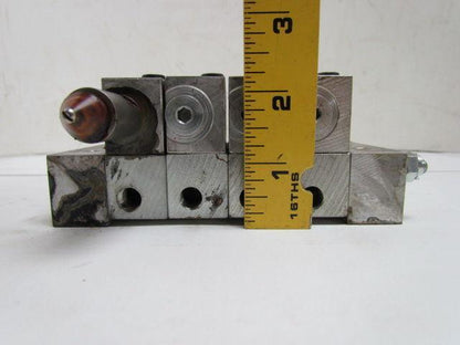 Farval M2500 4-Section Divider Valve Manifold Assembly M2500-20T, 10T, 10S