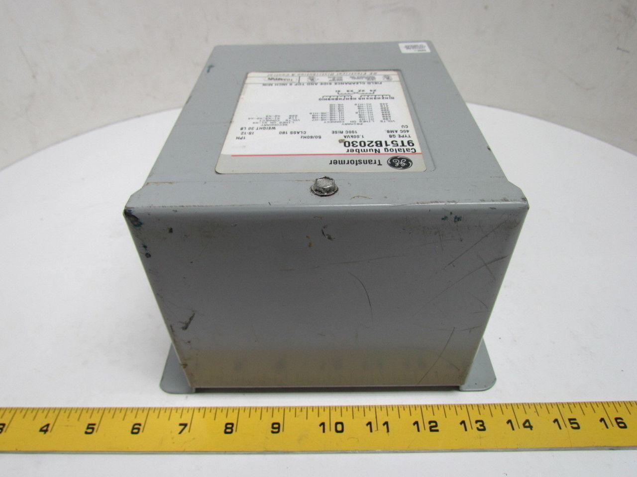 GE General Electric 9T51B2030 Type QB Multi-Tap Transformer 1.00 KVA Class 180