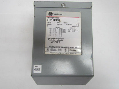 GE General Electric 9T51B2030 Type QB Multi-Tap Transformer 1.00 KVA Class 180