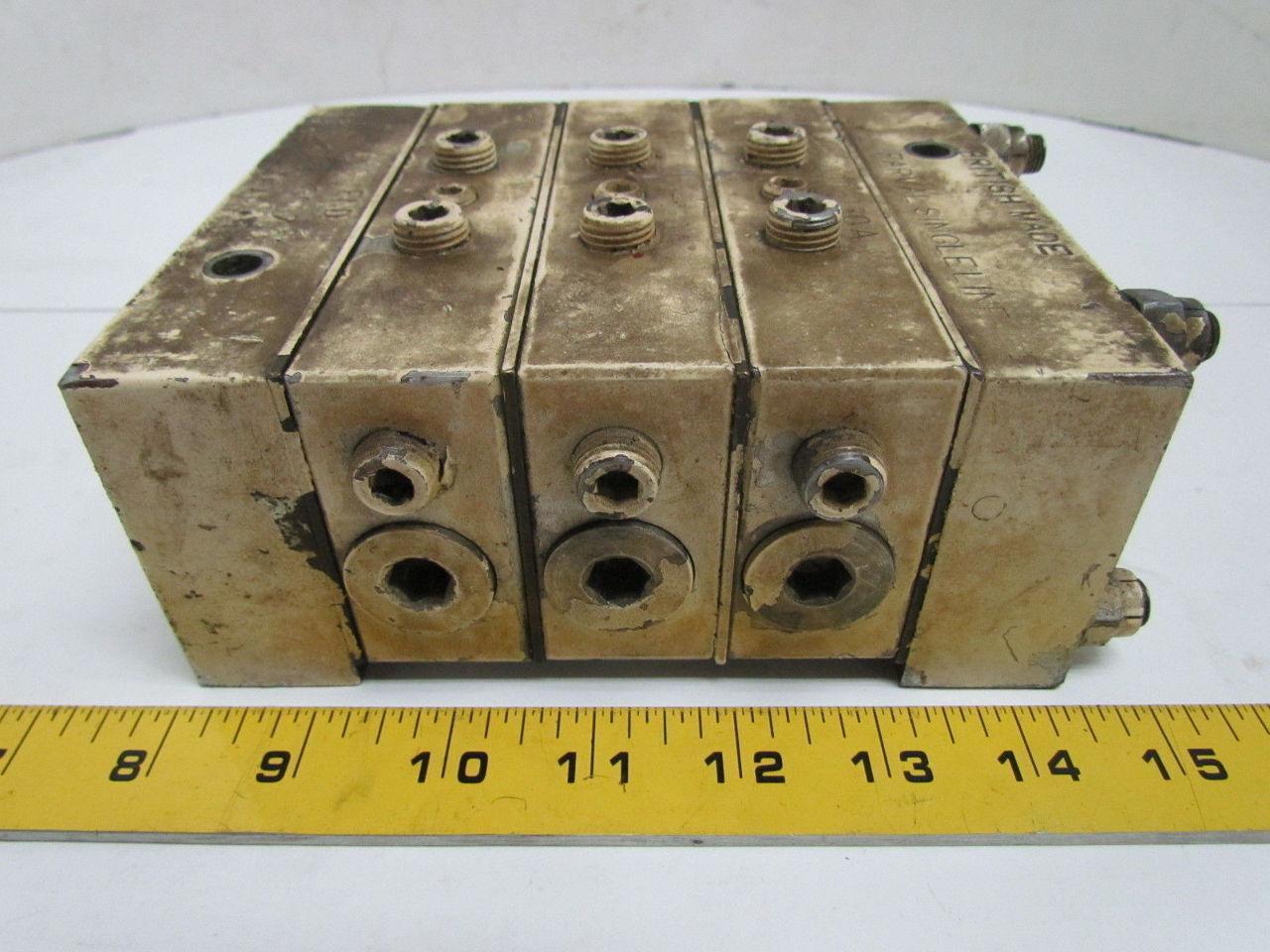 Farval 3000-150A Singleline Divider Valve Manifold 3-Section