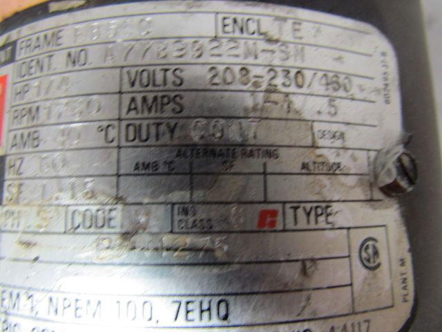 Reliance SXE Energy Efficient 1/4 HP 1730RPM 56C Frame Duty Master AC Motor