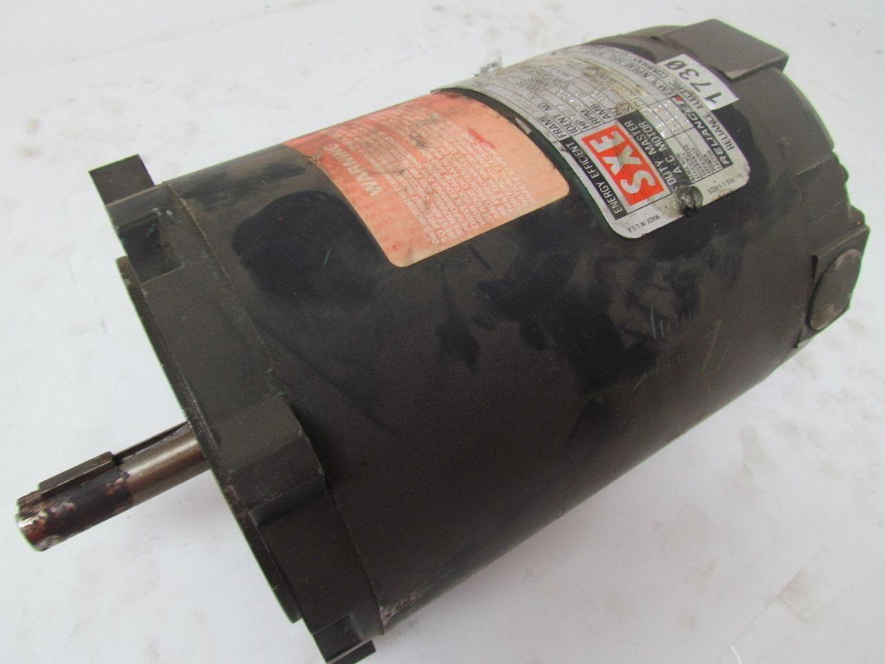 Reliance SXE Energy Efficient 1/4 HP 1730RPM 56C Frame Duty Master AC Motor