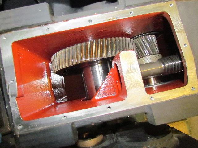 302:1 Ratio 5.8 RPM Large Combo Worm Spur Gear Box Speed Reducer Iron Case 132lb