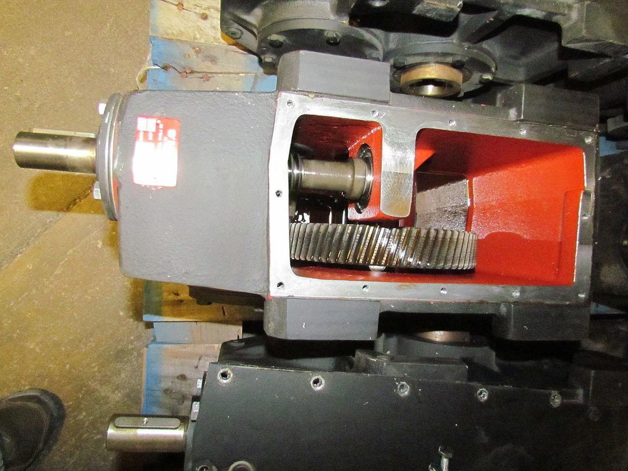 302:1 Ratio 5.8 RPM Large Combo Worm Spur Gear Box Speed Reducer Iron Case 132lb