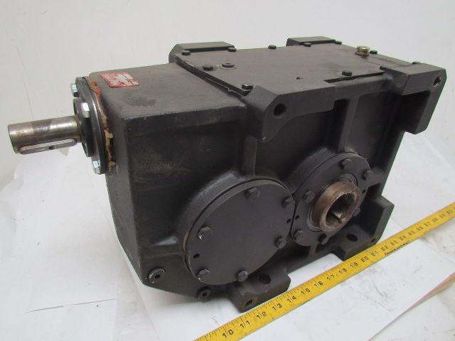 302:1 Ratio 5.8 RPM Large Combo Worm Spur Gear Box Speed Reducer Iron Case 132lb